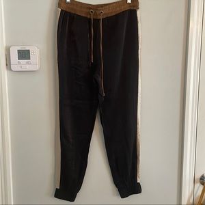 ZARA satin jogger pants